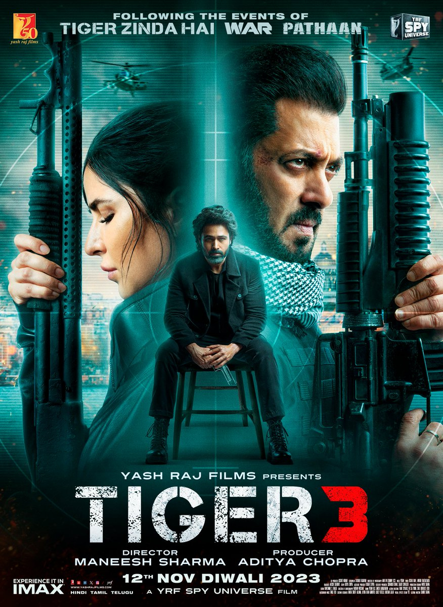 Tiger 3 2023 Hindi Movie 480p AMZN HDRip ESub 500MB Download