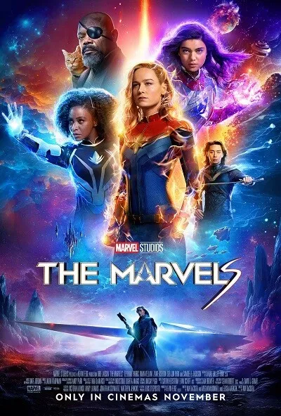 The Marvels 2023 Hindi ORG Dual Audio 480p HDRip ESub 500MB Download