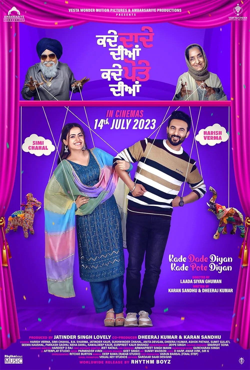 Kade Dade Diyan Kade Pote Diyan 2023 Punjabi 1080p HDRip ESub 2.9GB Download