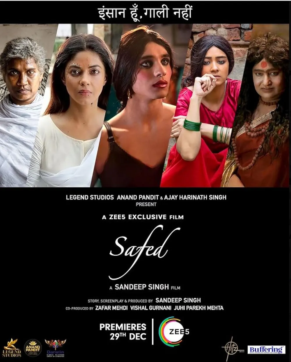 Safed 2023 Hindi Movie 480p ZEE5 HDRip ESub 300MB Download