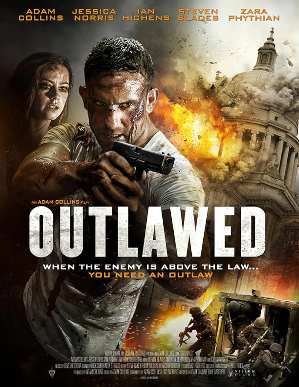 Outlawed 2018 Hindi ORG Dual Audio 480p HDRip ESub 400MB Download