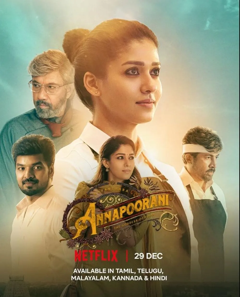 Annapoorani The Goddess of Food 2023 Hindi ORG Dual Audio 480p HDRip ESub 500MB D