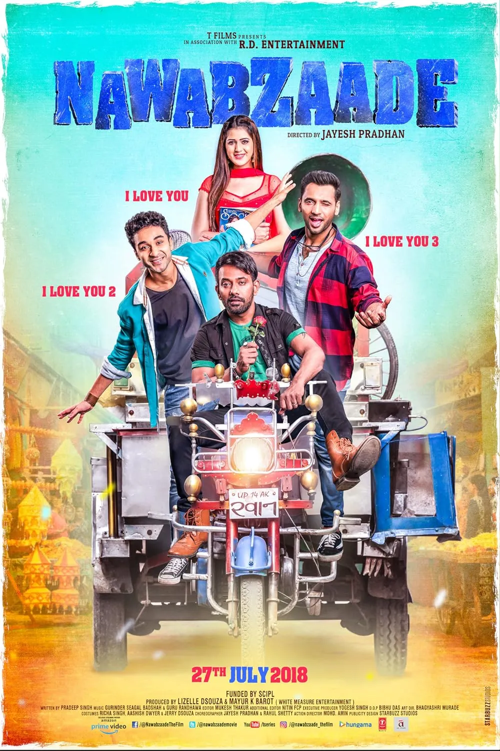 Nawabzaade 2018 Hindi 720p HDRip ESub 900MB Download