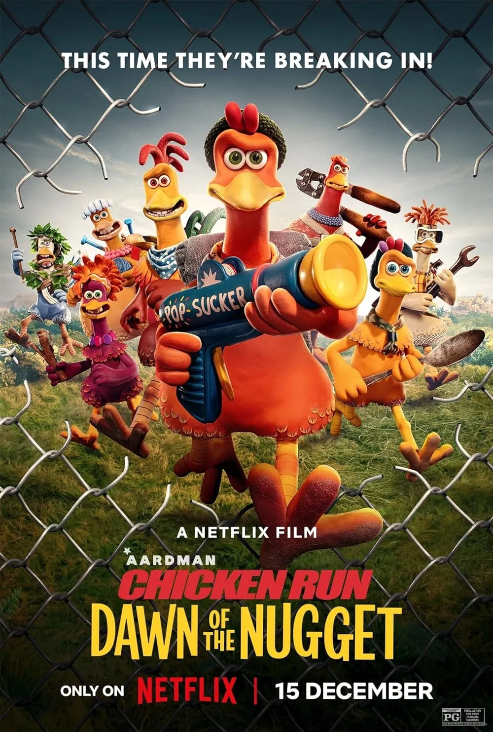 Chicken Run Dawn of the Nugget 2023 Hindi ORG Dual Audio 720p NF HDRip ESub 1.1GB