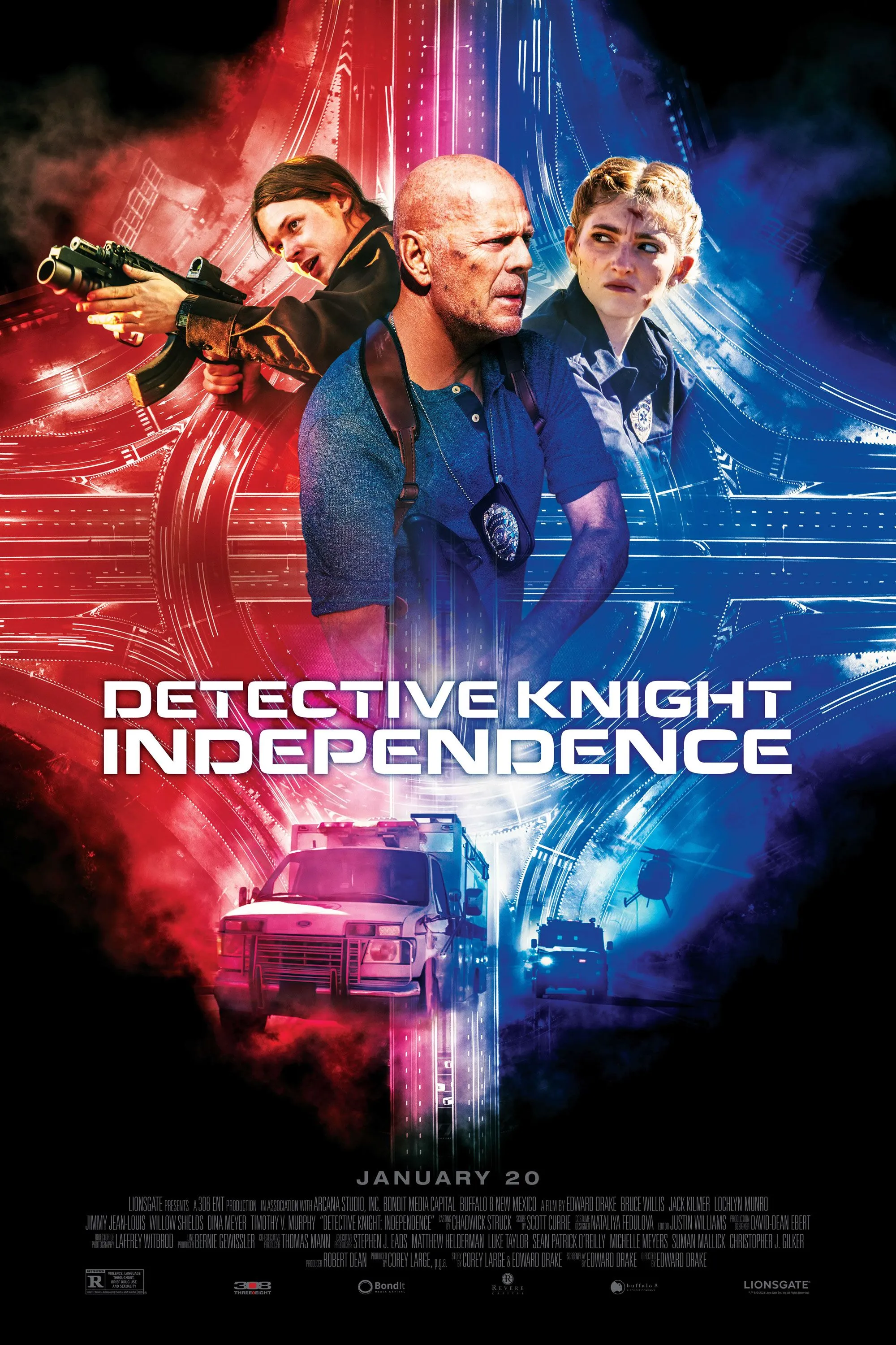 Detective Knight Independence 2023 Hindi ORG Dual Audio 720p BluRay 950MB ESub Download