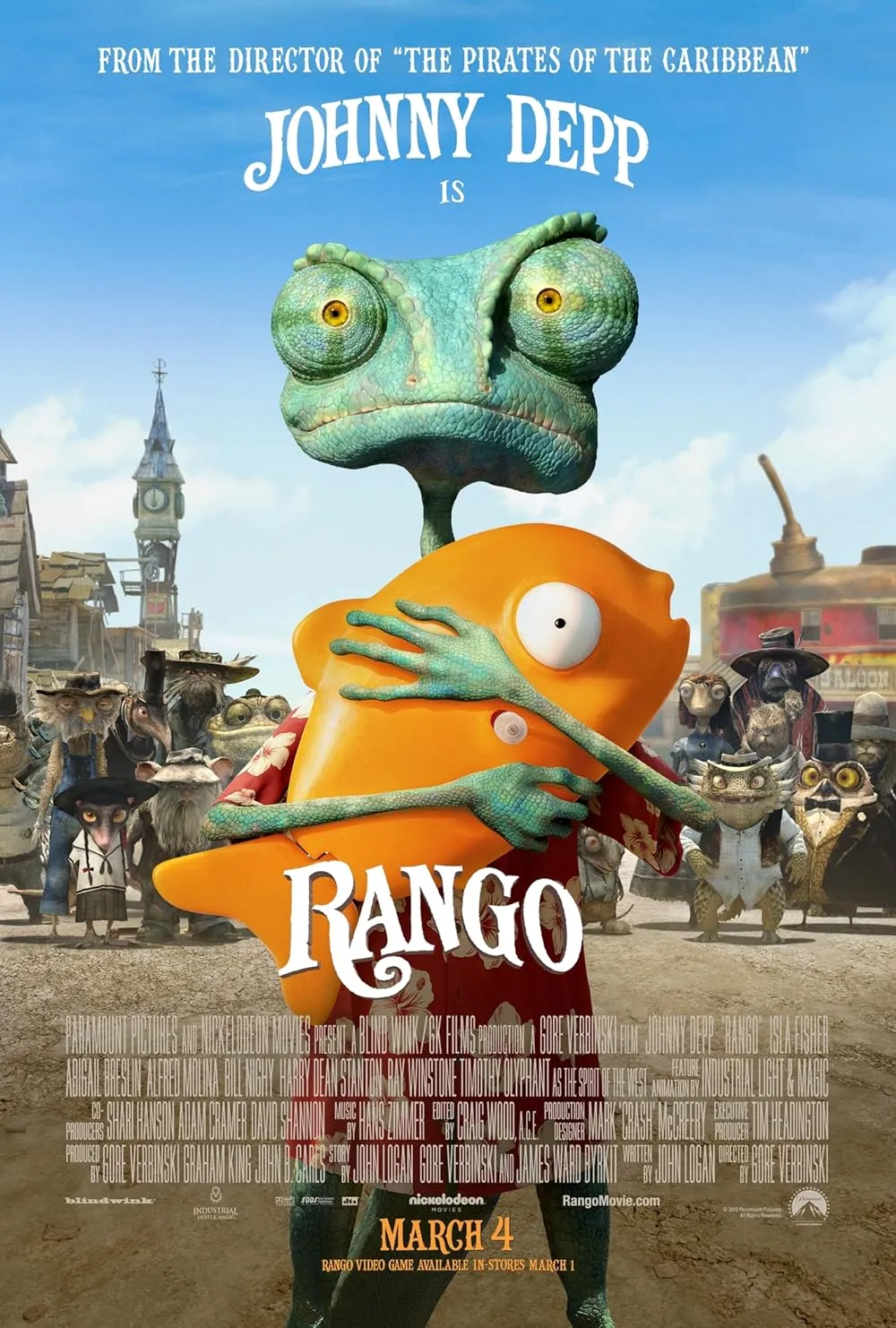 Rango 2011 Hindi ORG Dual Audio 1080p | 720p | 480p BluRay ESub Download