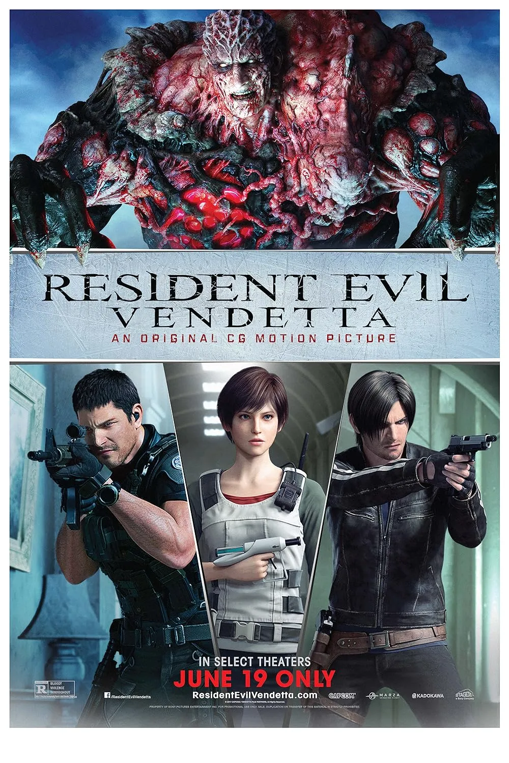 Resident Evil Vendetta 2017 Hindi ORG Dual Audio 480p BluRay ESub 300MB Download