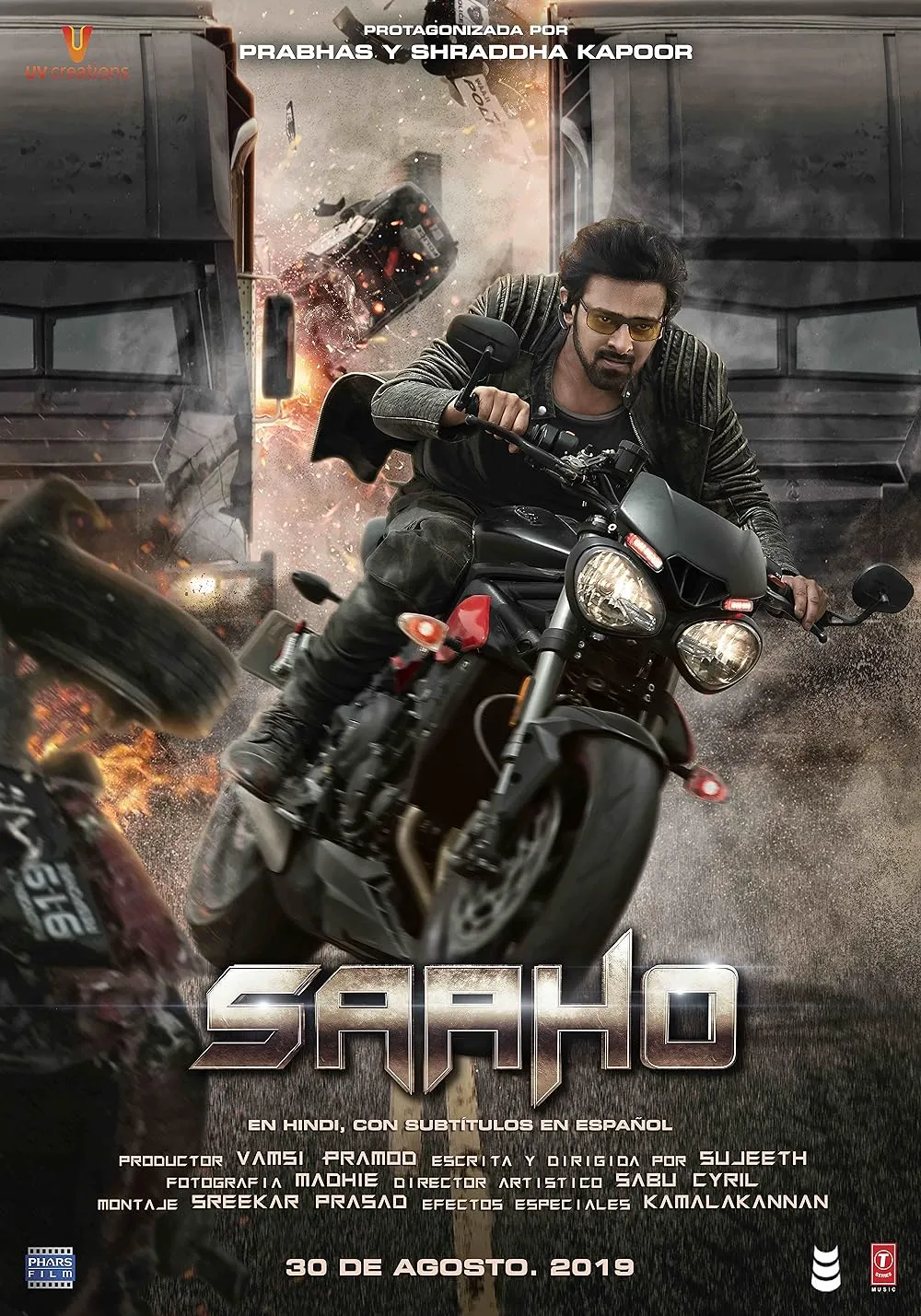 Saaho 2019 Hindi ORG Dubbed 480p HDRip 550MB ESub Download